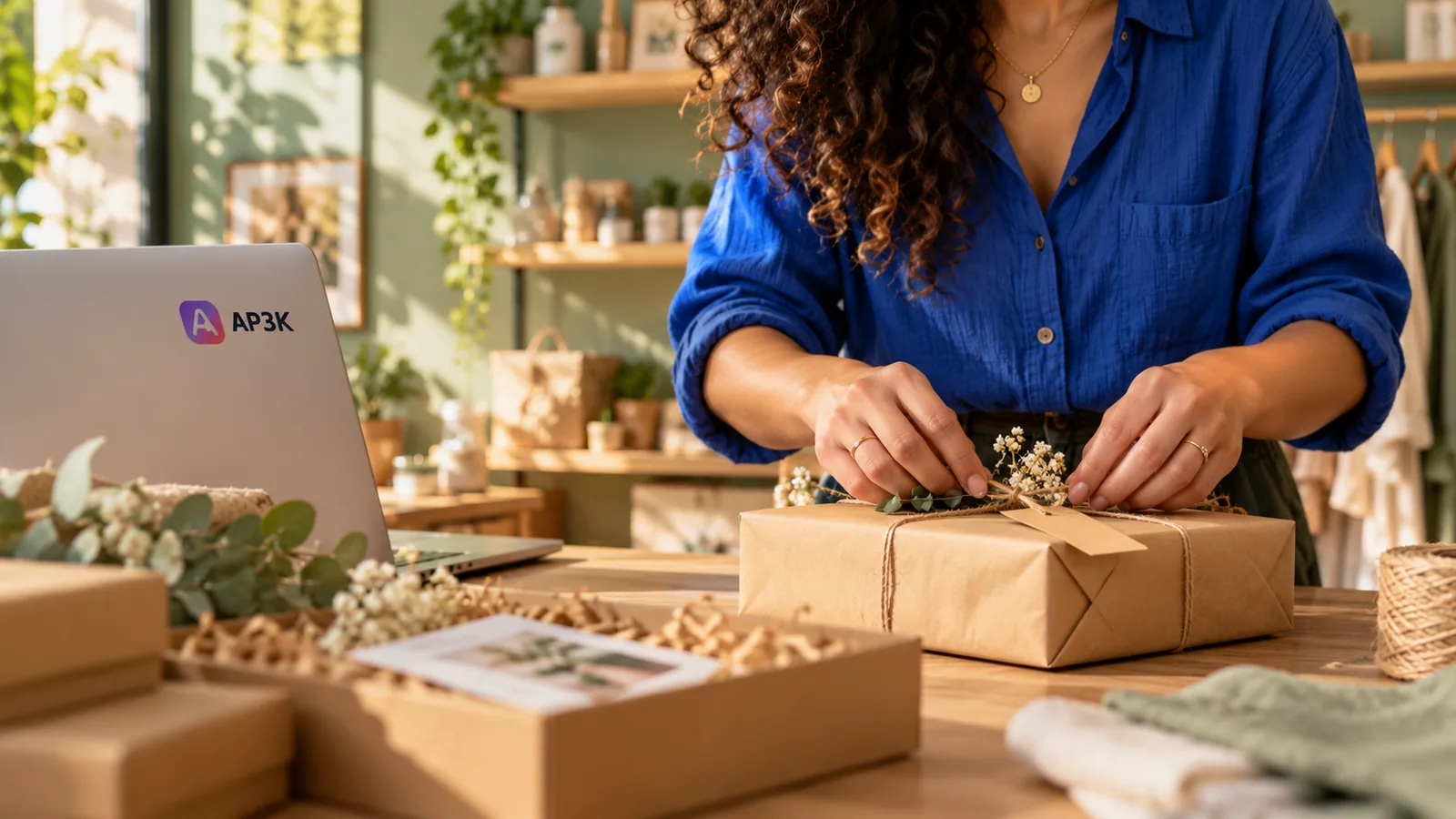 Hands shaping a boutique creator campaign — original editorial photograph