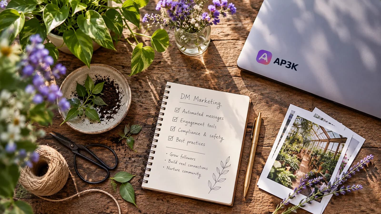 Planting Instagram growth through thoughtful DMs — original editorial photograph