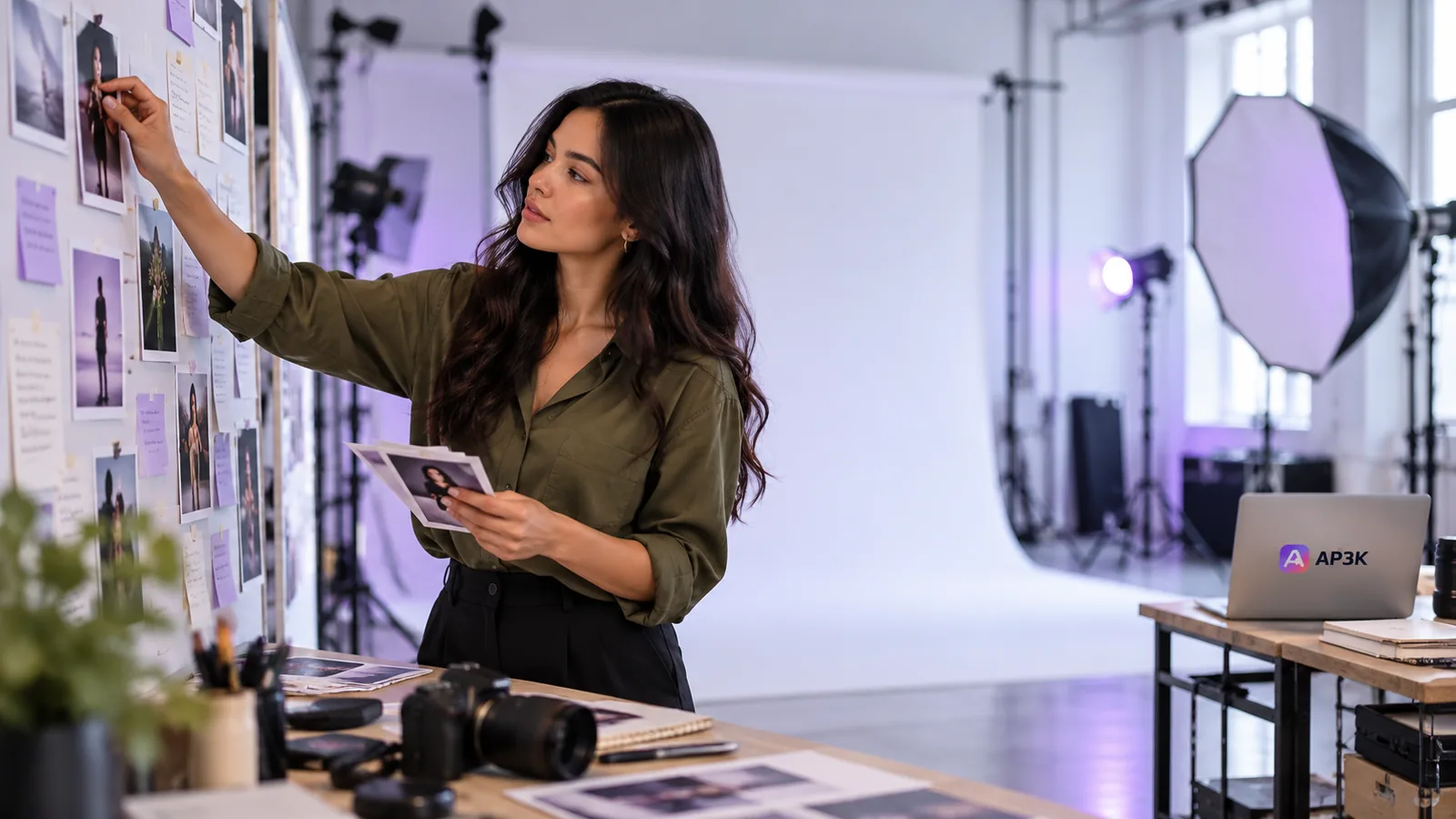 Planning Instagram Calls in the Studio — original editorial photograph