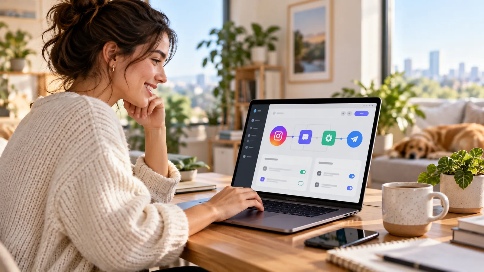 A bright start to Instagram automation — original editorial photograph