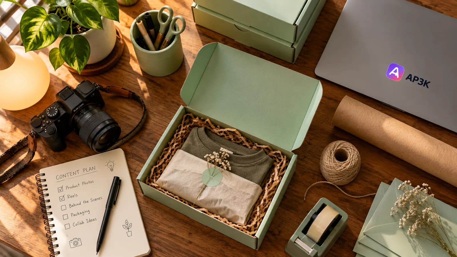 Instagram Growth Toolkit, On the Packing Table — original editorial photograph
