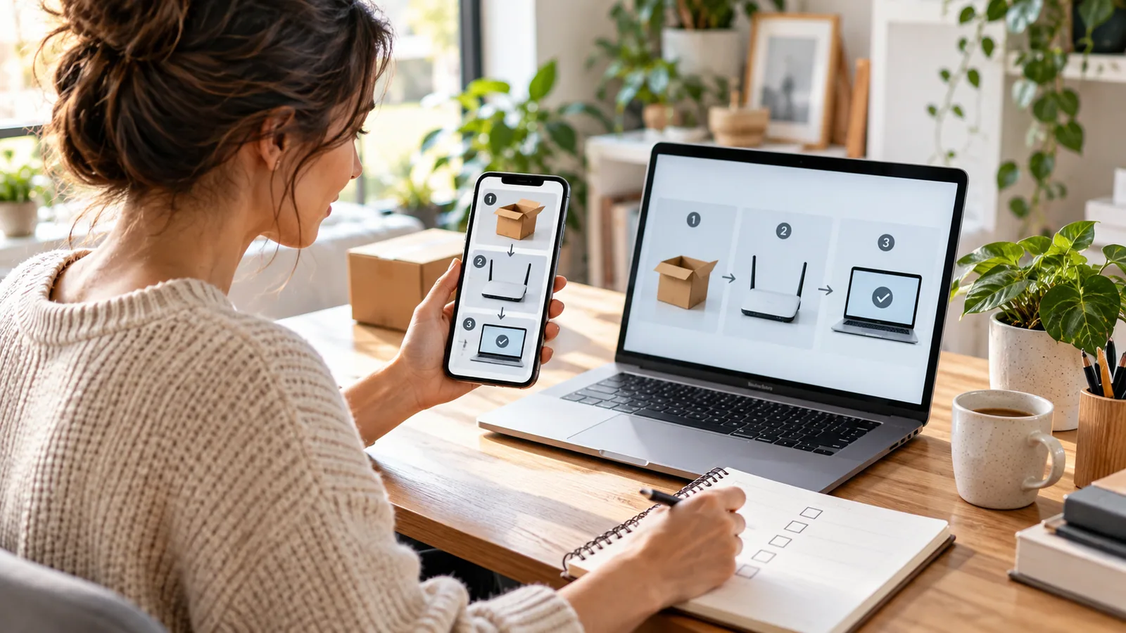 Small business tech setup checklist — original editorial photograph