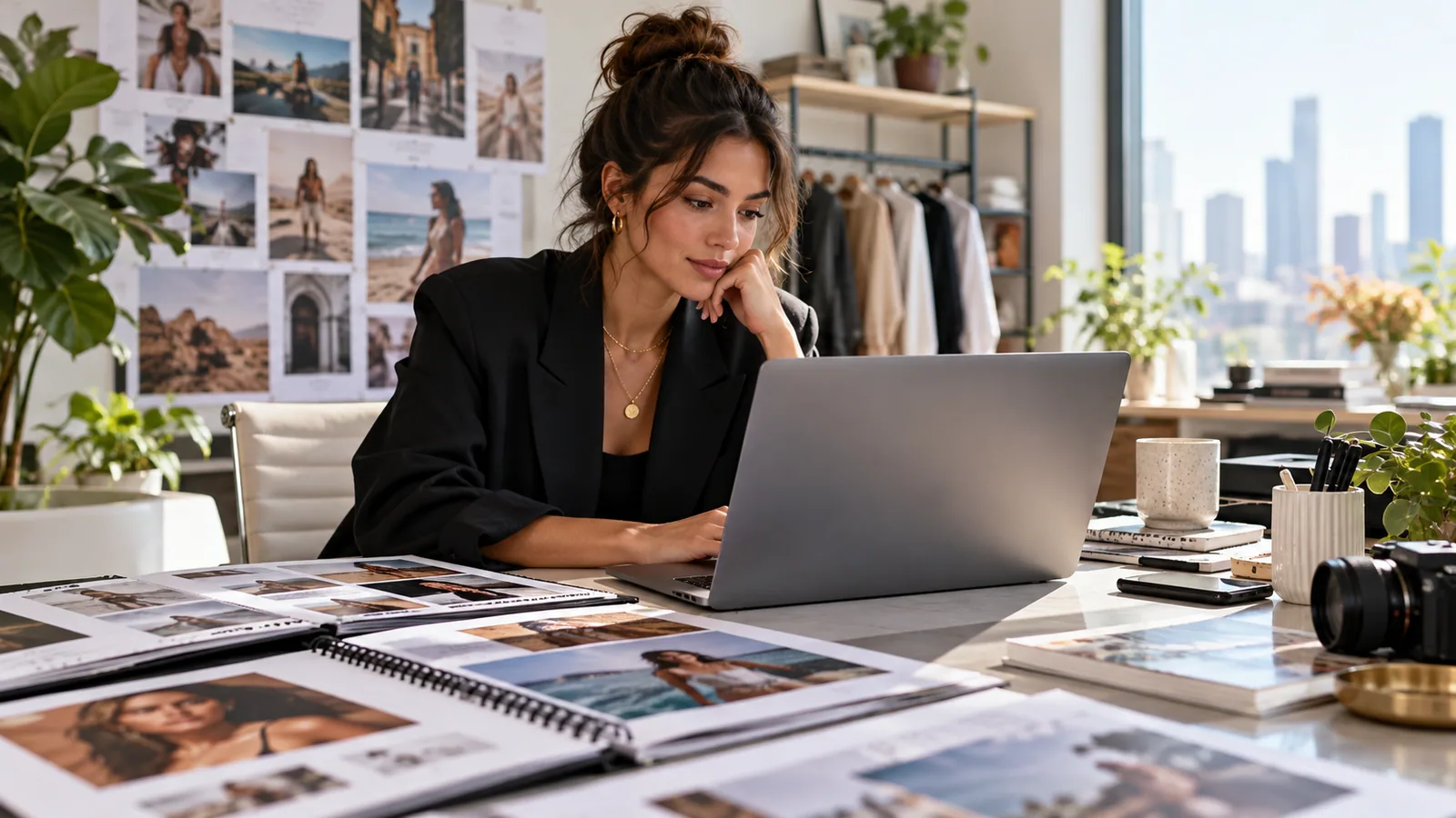 Creative partner search desk — original editorial photograph