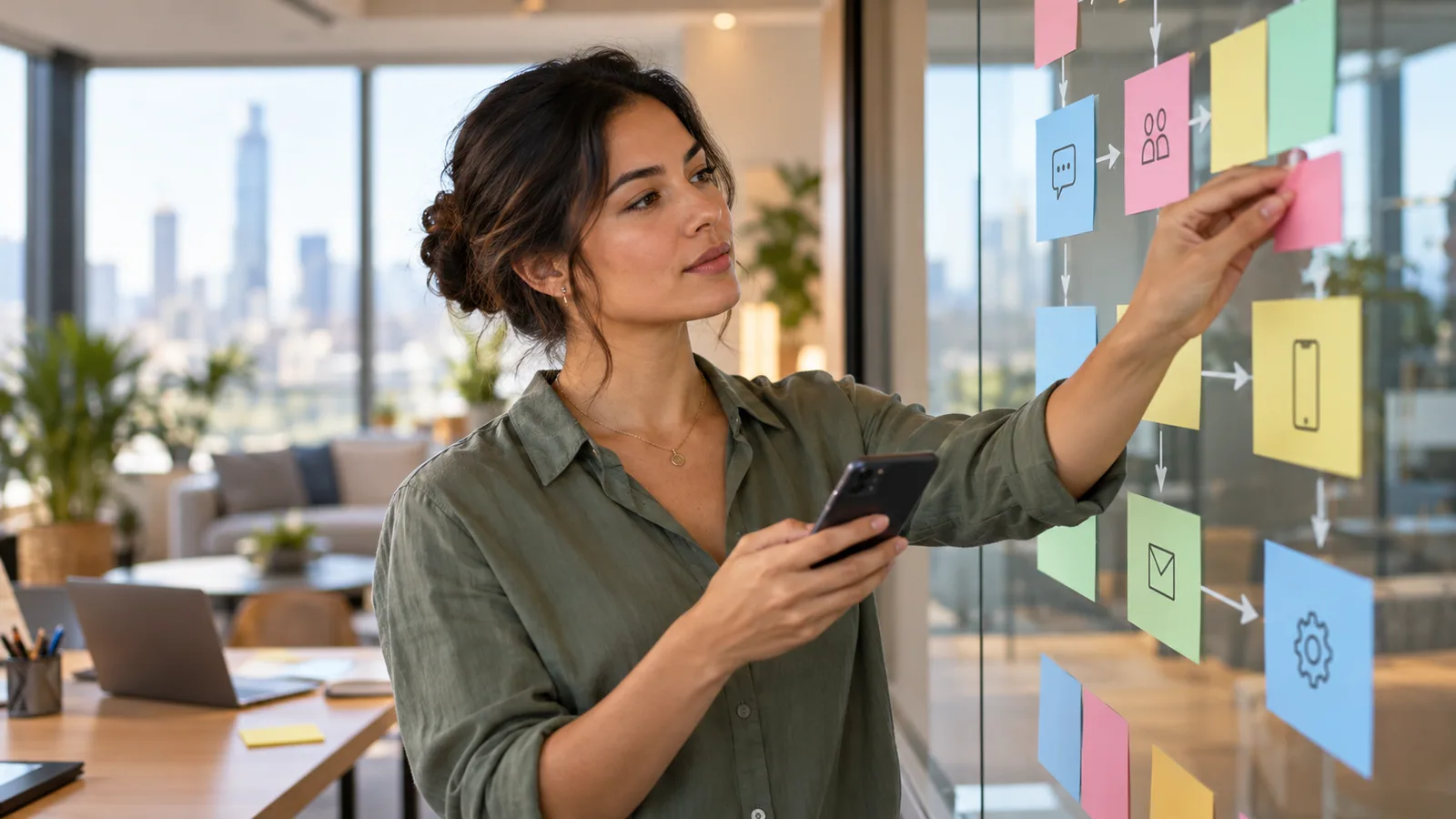 Streamlining customer messaging workflows — original editorial photograph
