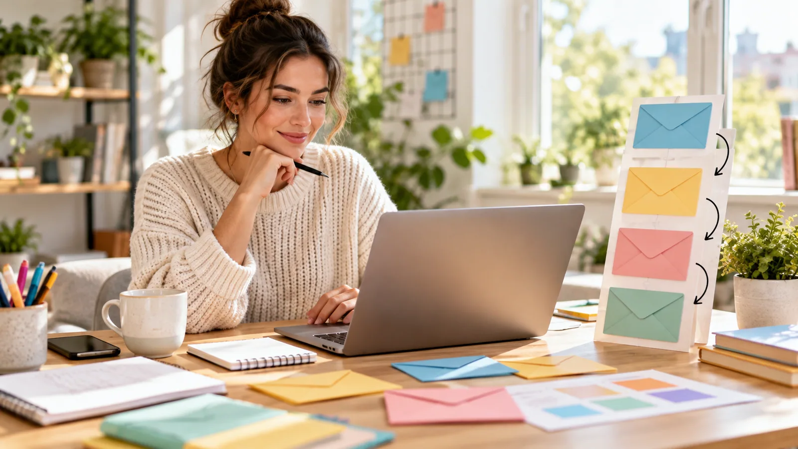 Crafting an email automation workflow — original editorial photograph