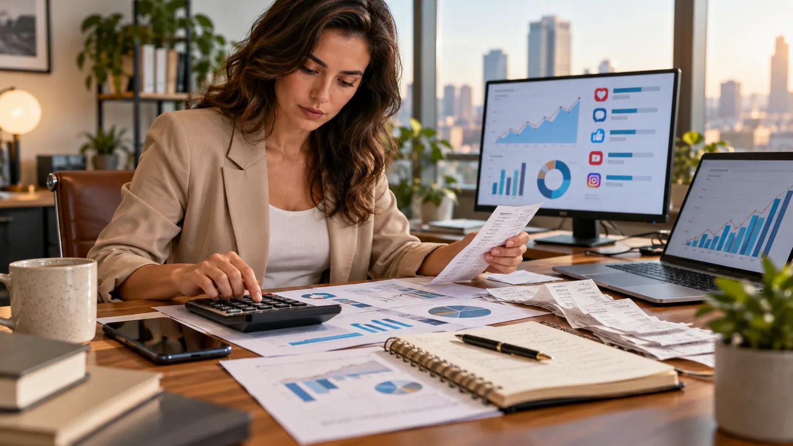 Calculating Social Media ROI — original editorial photograph