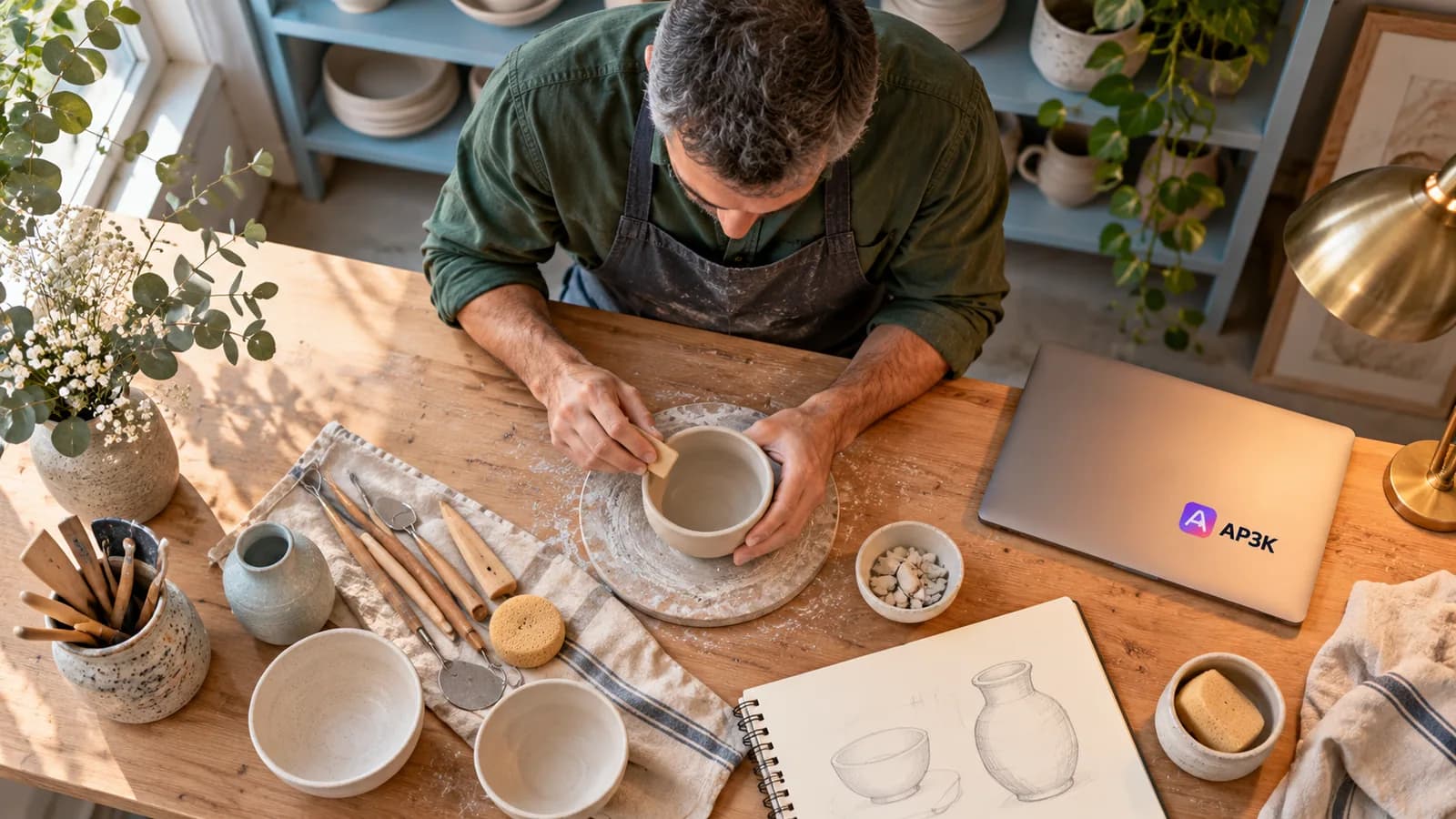 Timed DMs, Crafted in Clay — original editorial photograph