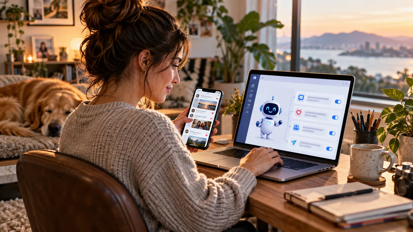Tuning a helpful bot, tracking real conversations — original editorial photograph