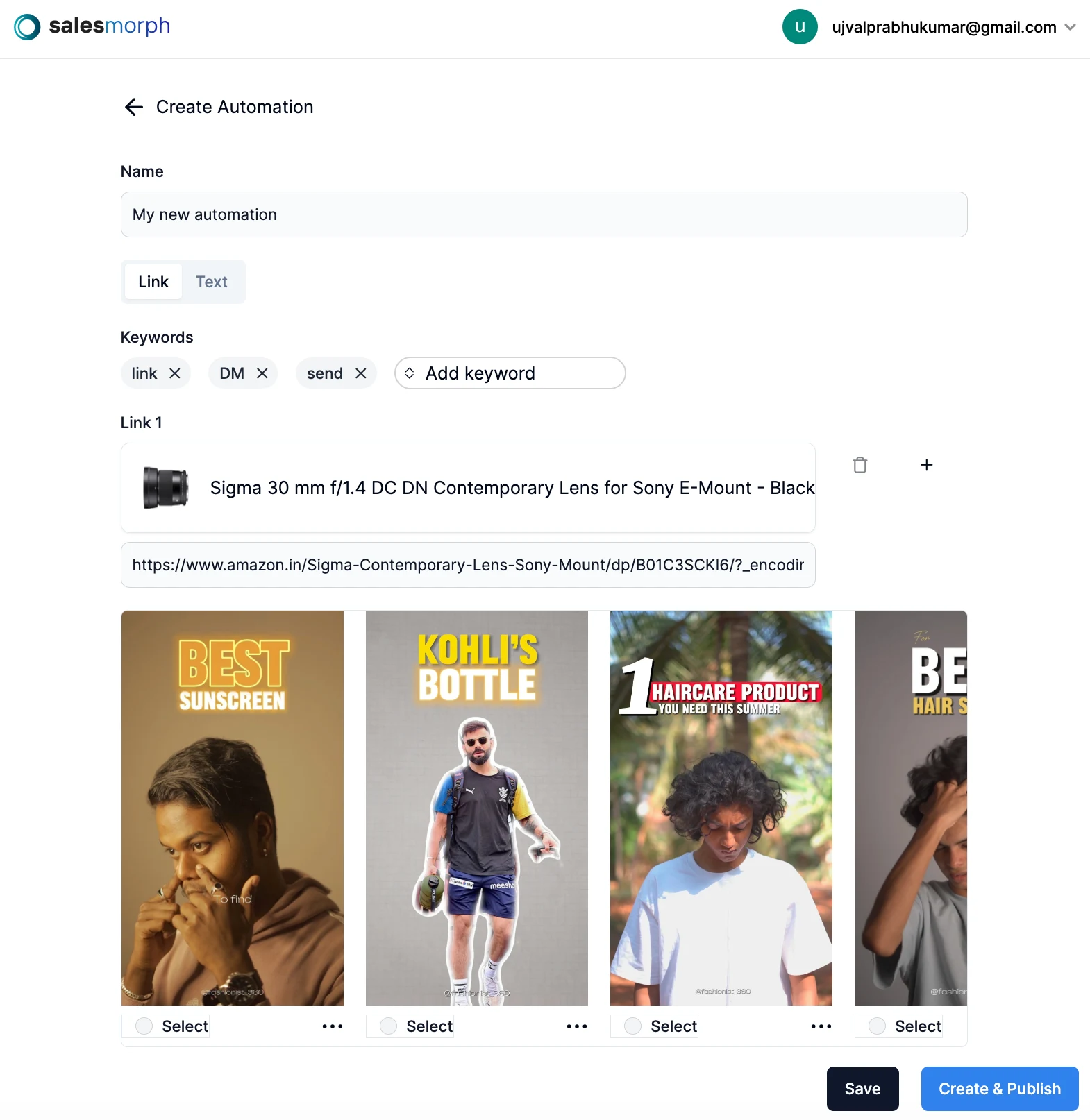 Create and Publish