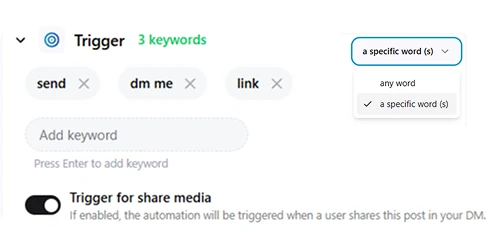 Add Keywords