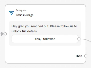 Ask to Follow Delay