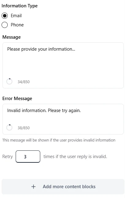 Collect User Info Node