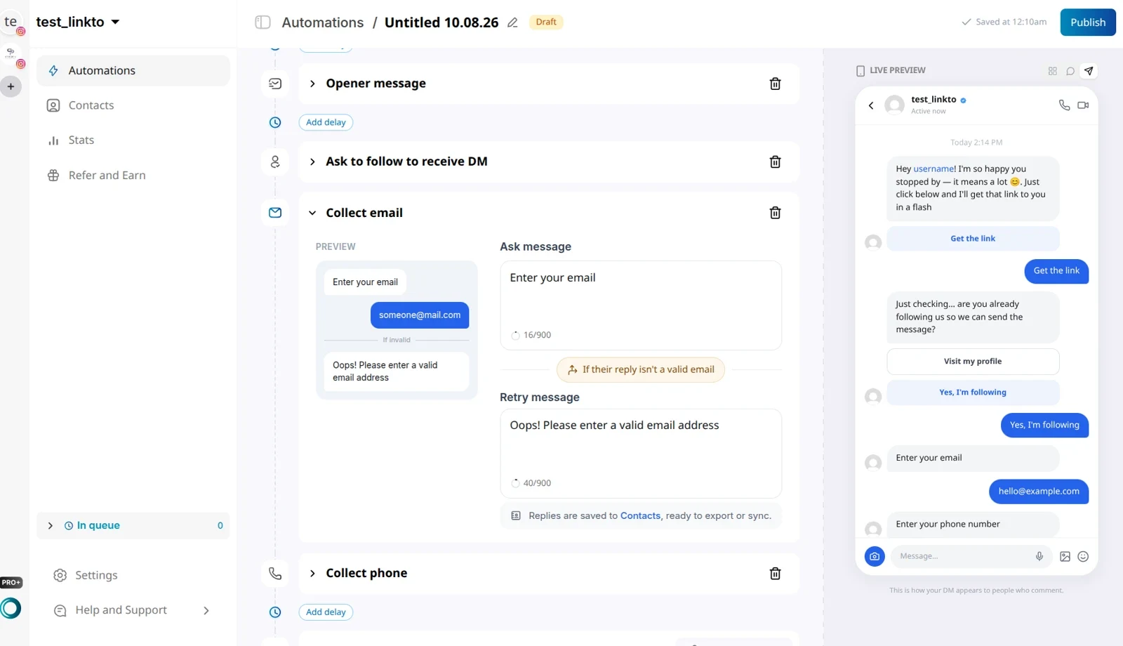 collect-email-in-instagram-dm
