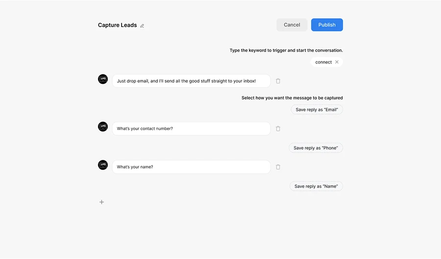 capture leads