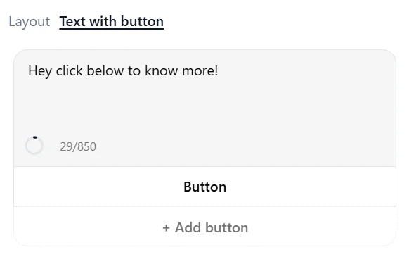 Button Settings Panel